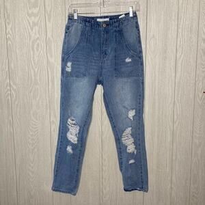 Vervet distressed high rise‎ jean